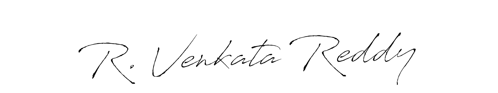 Design your own signature with our free online signature maker. With this signature software, you can create a handwritten (Antro_Vectra) signature for name R. Venkata Reddy. R. Venkata Reddy signature style 6 images and pictures png