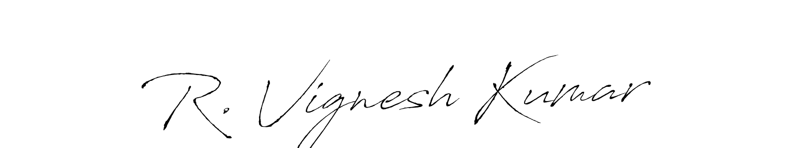 R. Vignesh Kumar stylish signature style. Best Handwritten Sign (Antro_Vectra) for my name. Handwritten Signature Collection Ideas for my name R. Vignesh Kumar. R. Vignesh Kumar signature style 6 images and pictures png