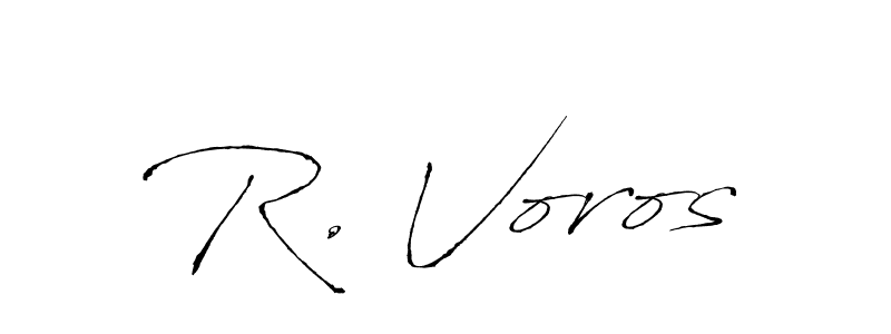 Also You can easily find your signature by using the search form. We will create R. Voros name handwritten signature images for you free of cost using Antro_Vectra sign style. R. Voros signature style 6 images and pictures png