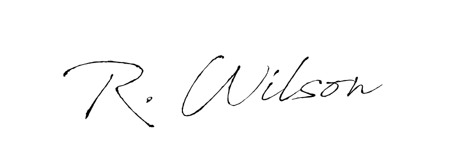 Make a beautiful signature design for name R. Wilson. With this signature (Antro_Vectra) style, you can create a handwritten signature for free. R. Wilson signature style 6 images and pictures png