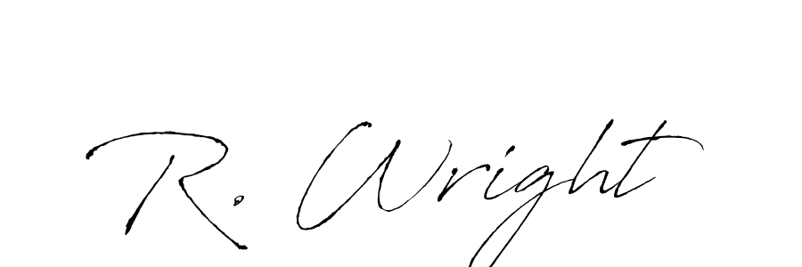 Make a beautiful signature design for name R. Wright. With this signature (Antro_Vectra) style, you can create a handwritten signature for free. R. Wright signature style 6 images and pictures png