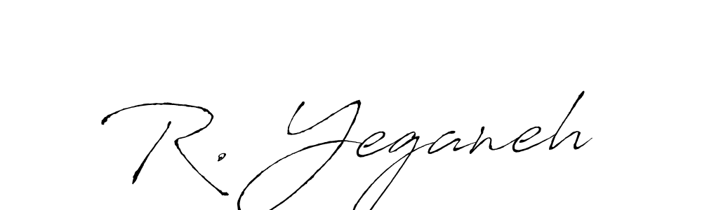 Also we have R. Yeganeh name is the best signature style. Create professional handwritten signature collection using Antro_Vectra autograph style. R. Yeganeh signature style 6 images and pictures png