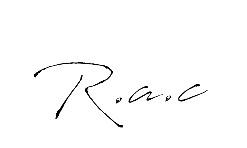 You should practise on your own different ways (Antro_Vectra) to write your name (R.a.c) in signature. don't let someone else do it for you. R.a.c signature style 6 images and pictures png