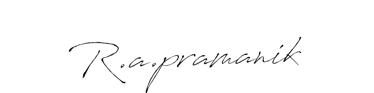 R.a.pramanik stylish signature style. Best Handwritten Sign (Antro_Vectra) for my name. Handwritten Signature Collection Ideas for my name R.a.pramanik. R.a.pramanik signature style 6 images and pictures png