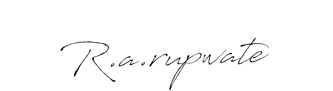 Make a beautiful signature design for name R.a.rupwate. With this signature (Antro_Vectra) style, you can create a handwritten signature for free. R.a.rupwate signature style 6 images and pictures png