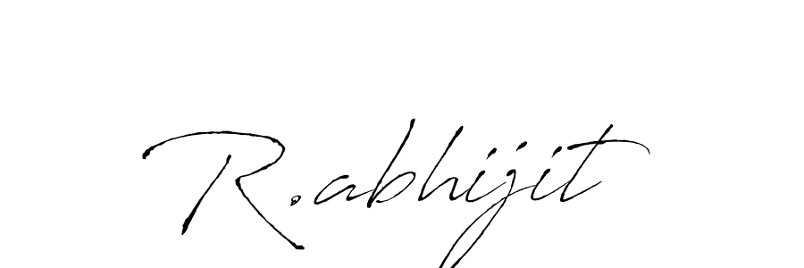 Create a beautiful signature design for name R.abhijit. With this signature (Antro_Vectra) fonts, you can make a handwritten signature for free. R.abhijit signature style 6 images and pictures png