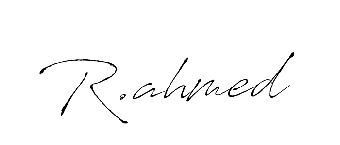 R.ahmed stylish signature style. Best Handwritten Sign (Antro_Vectra) for my name. Handwritten Signature Collection Ideas for my name R.ahmed. R.ahmed signature style 6 images and pictures png