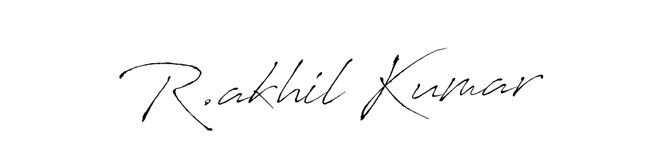 if you are searching for the best signature style for your name R.akhil Kumar. so please give up your signature search. here we have designed multiple signature styles  using Antro_Vectra. R.akhil Kumar signature style 6 images and pictures png