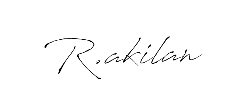 Make a beautiful signature design for name R.akilan. Use this online signature maker to create a handwritten signature for free. R.akilan signature style 6 images and pictures png