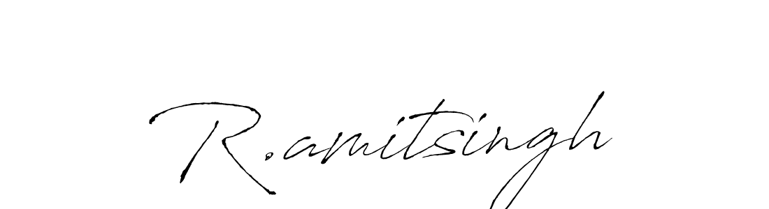 Also we have R.amitsingh name is the best signature style. Create professional handwritten signature collection using Antro_Vectra autograph style. R.amitsingh signature style 6 images and pictures png