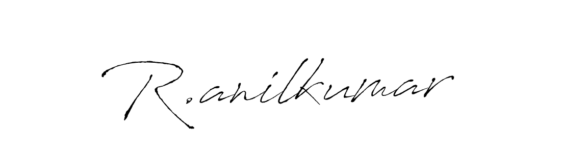 Design your own signature with our free online signature maker. With this signature software, you can create a handwritten (Antro_Vectra) signature for name R.anilkumar. R.anilkumar signature style 6 images and pictures png