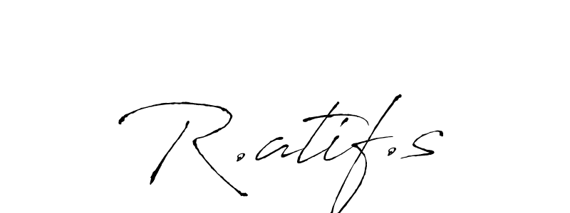 Once you've used our free online signature maker to create your best signature Antro_Vectra style, it's time to enjoy all of the benefits that R.atif.s name signing documents. R.atif.s signature style 6 images and pictures png