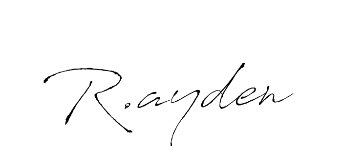 if you are searching for the best signature style for your name R.ayden. so please give up your signature search. here we have designed multiple signature styles  using Antro_Vectra. R.ayden signature style 6 images and pictures png