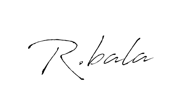 You should practise on your own different ways (Antro_Vectra) to write your name (R.bala) in signature. don't let someone else do it for you. R.bala signature style 6 images and pictures png