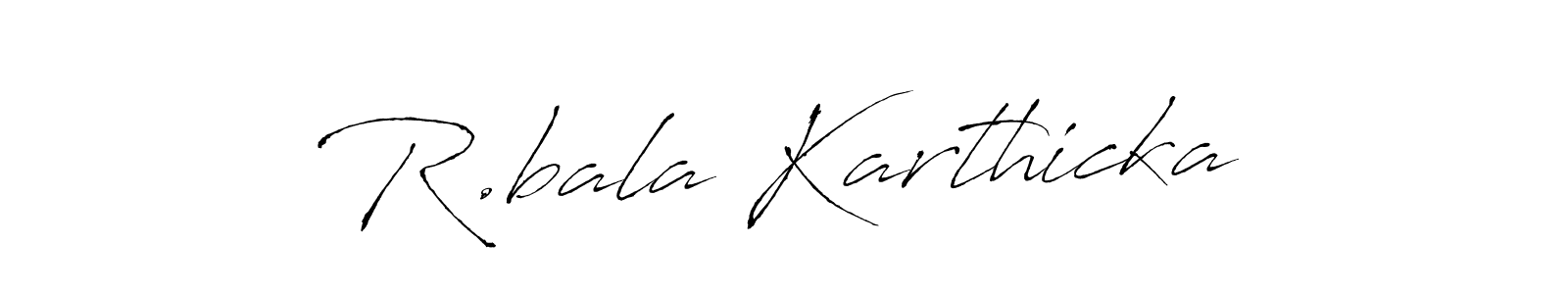 Use a signature maker to create a handwritten signature online. With this signature software, you can design (Antro_Vectra) your own signature for name R.bala Karthicka. R.bala Karthicka signature style 6 images and pictures png