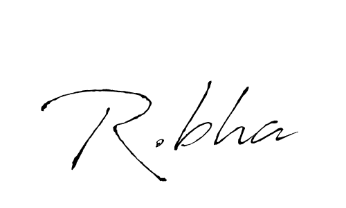 How to make R.bha signature? Antro_Vectra is a professional autograph style. Create handwritten signature for R.bha name. R.bha signature style 6 images and pictures png