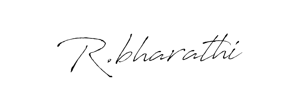 Make a beautiful signature design for name R.bharathi. With this signature (Antro_Vectra) style, you can create a handwritten signature for free. R.bharathi signature style 6 images and pictures png