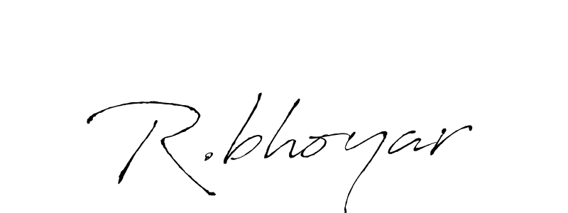 if you are searching for the best signature style for your name R.bhoyar. so please give up your signature search. here we have designed multiple signature styles  using Antro_Vectra. R.bhoyar signature style 6 images and pictures png