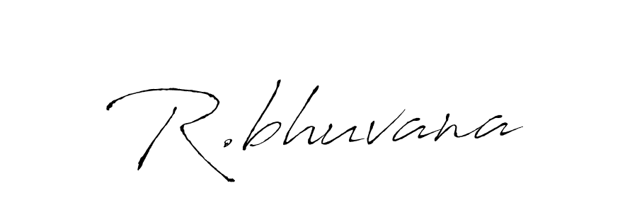 Make a beautiful signature design for name R.bhuvana. With this signature (Antro_Vectra) style, you can create a handwritten signature for free. R.bhuvana signature style 6 images and pictures png