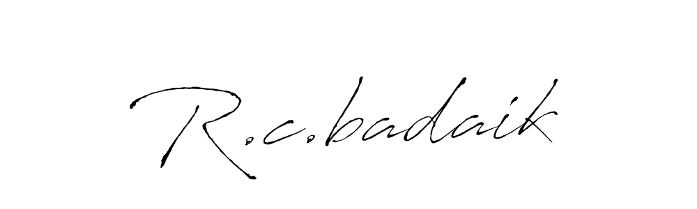 R.c.badaik stylish signature style. Best Handwritten Sign (Antro_Vectra) for my name. Handwritten Signature Collection Ideas for my name R.c.badaik. R.c.badaik signature style 6 images and pictures png