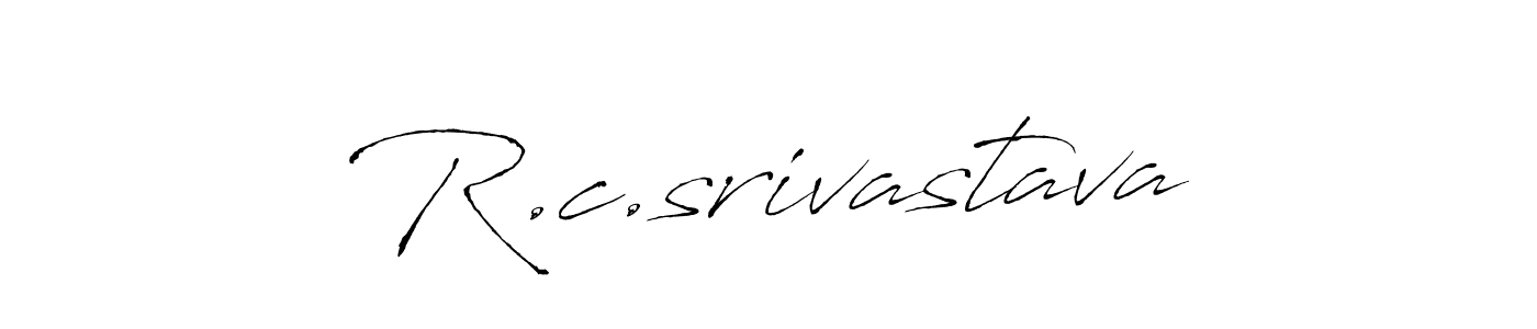 This is the best signature style for the R.c.srivastava name. Also you like these signature font (Antro_Vectra). Mix name signature. R.c.srivastava signature style 6 images and pictures png