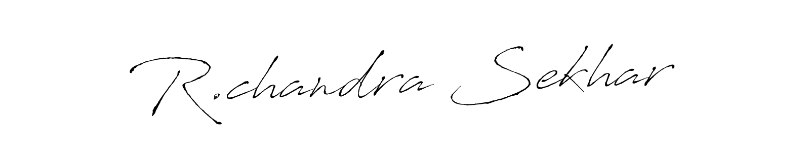 How to make R.chandra Sekhar name signature. Use Antro_Vectra style for creating short signs online. This is the latest handwritten sign. R.chandra Sekhar signature style 6 images and pictures png