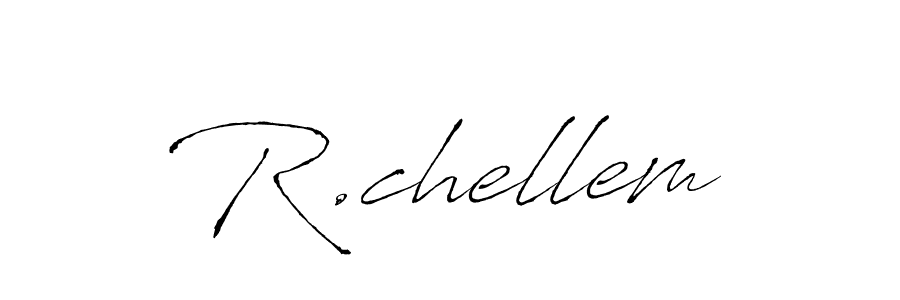 Create a beautiful signature design for name R.chellem. With this signature (Antro_Vectra) fonts, you can make a handwritten signature for free. R.chellem signature style 6 images and pictures png