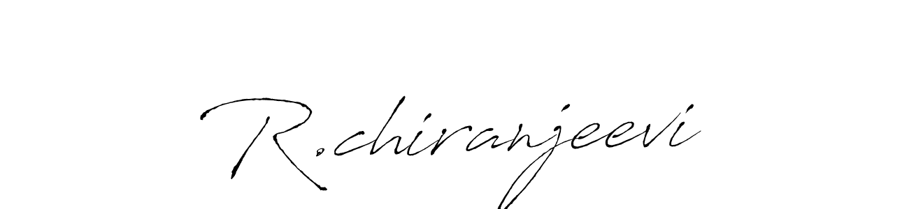 You should practise on your own different ways (Antro_Vectra) to write your name (R.chiranjeevi) in signature. don't let someone else do it for you. R.chiranjeevi signature style 6 images and pictures png
