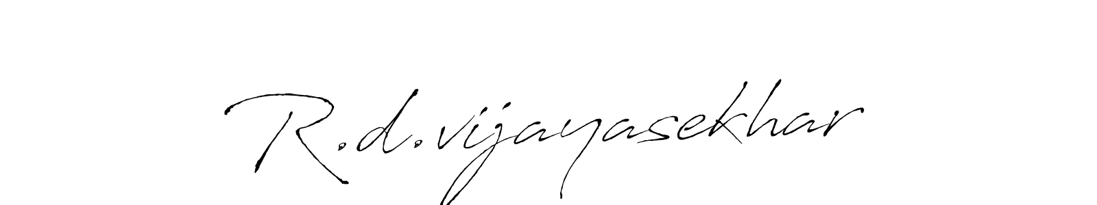 Antro_Vectra is a professional signature style that is perfect for those who want to add a touch of class to their signature. It is also a great choice for those who want to make their signature more unique. Get R.d.vijayasekhar name to fancy signature for free. R.d.vijayasekhar signature style 6 images and pictures png