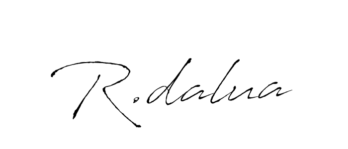 How to make R.dalua signature? Antro_Vectra is a professional autograph style. Create handwritten signature for R.dalua name. R.dalua signature style 6 images and pictures png