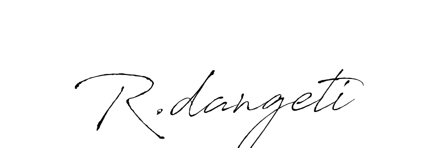 Similarly Antro_Vectra is the best handwritten signature design. Signature creator online .You can use it as an online autograph creator for name R.dangeti. R.dangeti signature style 6 images and pictures png