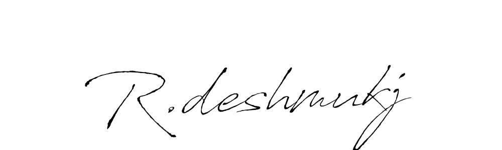 How to make R.deshmukj signature? Antro_Vectra is a professional autograph style. Create handwritten signature for R.deshmukj name. R.deshmukj signature style 6 images and pictures png