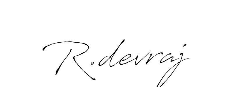 Create a beautiful signature design for name R.devraj. With this signature (Antro_Vectra) fonts, you can make a handwritten signature for free. R.devraj signature style 6 images and pictures png