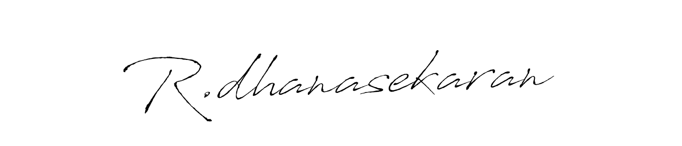 Create a beautiful signature design for name R.dhanasekaran. With this signature (Antro_Vectra) fonts, you can make a handwritten signature for free. R.dhanasekaran signature style 6 images and pictures png