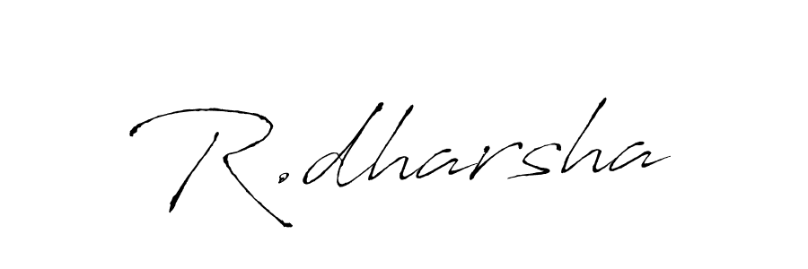 Also we have R.dharsha name is the best signature style. Create professional handwritten signature collection using Antro_Vectra autograph style. R.dharsha signature style 6 images and pictures png