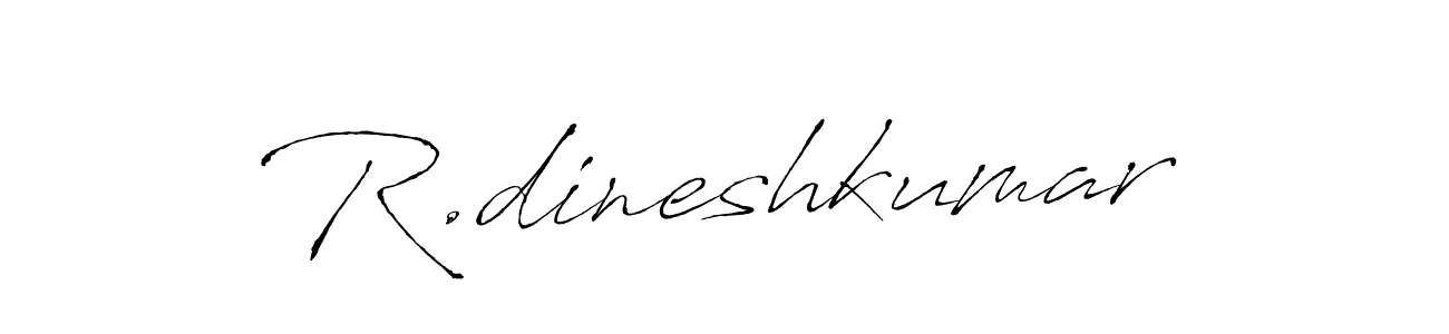 Design your own signature with our free online signature maker. With this signature software, you can create a handwritten (Antro_Vectra) signature for name R.dineshkumar. R.dineshkumar signature style 6 images and pictures png