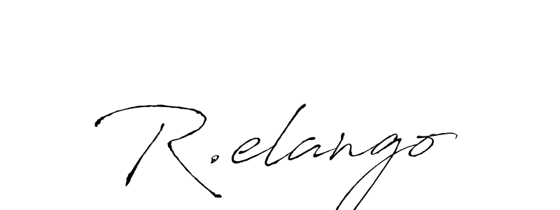 Create a beautiful signature design for name R.elango. With this signature (Antro_Vectra) fonts, you can make a handwritten signature for free. R.elango signature style 6 images and pictures png