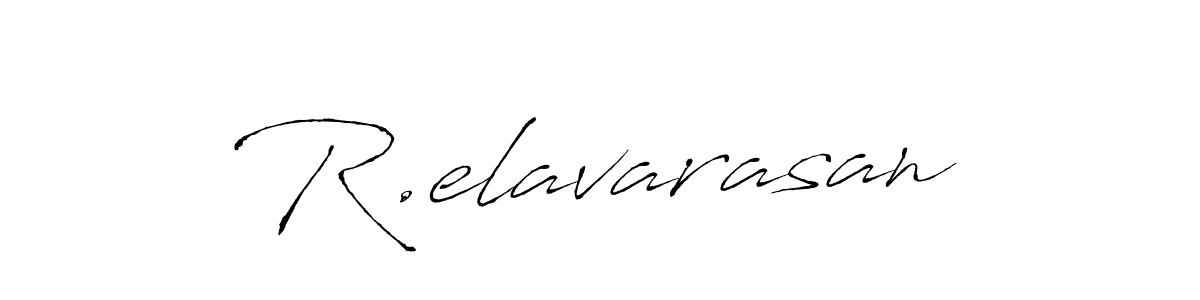 Design your own signature with our free online signature maker. With this signature software, you can create a handwritten (Antro_Vectra) signature for name R.elavarasan. R.elavarasan signature style 6 images and pictures png