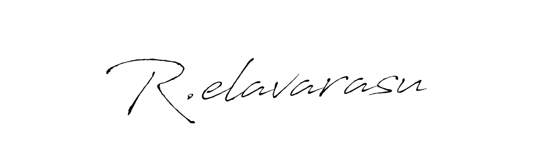 How to make R.elavarasu name signature. Use Antro_Vectra style for creating short signs online. This is the latest handwritten sign. R.elavarasu signature style 6 images and pictures png