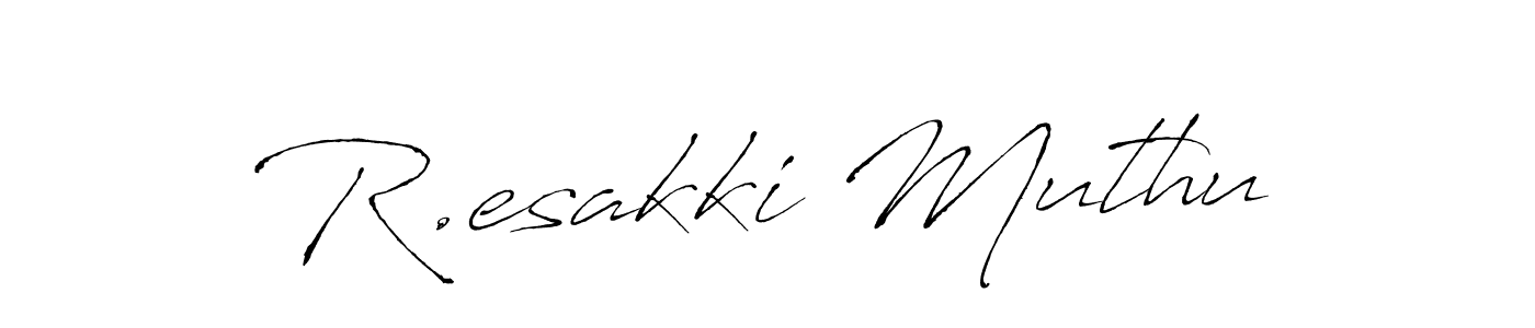 You can use this online signature creator to create a handwritten signature for the name R.esakki Muthu. This is the best online autograph maker. R.esakki Muthu signature style 6 images and pictures png