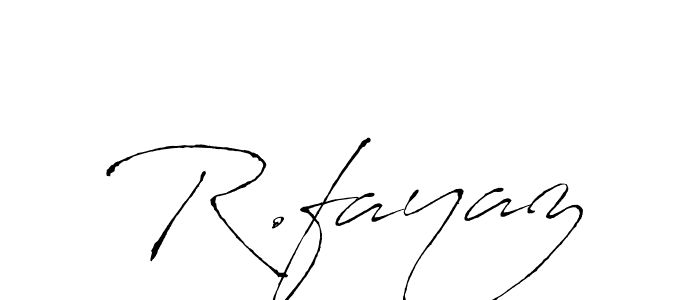 The best way (Antro_Vectra) to make a short signature is to pick only two or three words in your name. The name R.fayaz include a total of six letters. For converting this name. R.fayaz signature style 6 images and pictures png