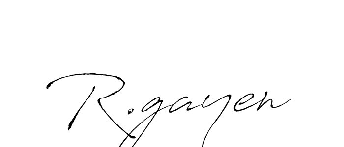 Create a beautiful signature design for name R.gayen. With this signature (Antro_Vectra) fonts, you can make a handwritten signature for free. R.gayen signature style 6 images and pictures png