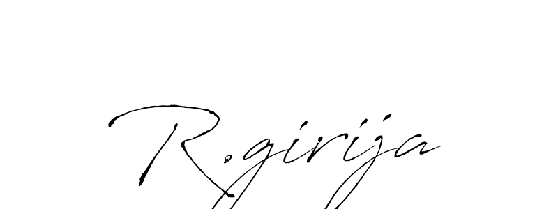 Also You can easily find your signature by using the search form. We will create R.girija name handwritten signature images for you free of cost using Antro_Vectra sign style. R.girija signature style 6 images and pictures png