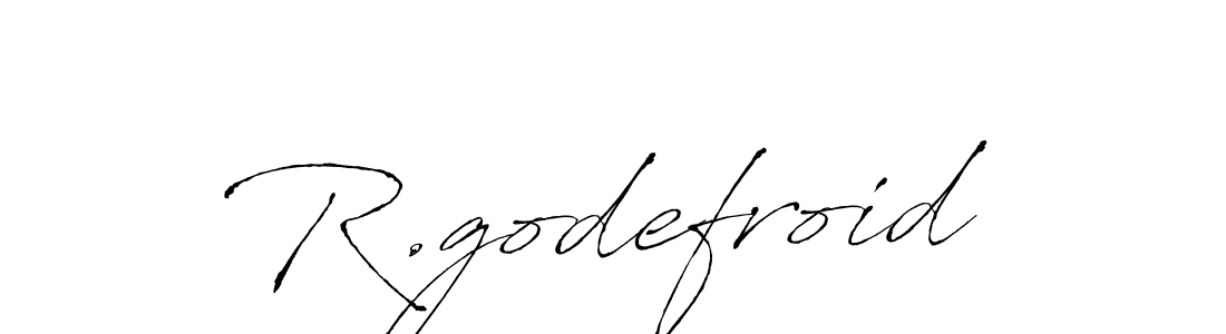 Make a beautiful signature design for name R.godefroid. With this signature (Antro_Vectra) style, you can create a handwritten signature for free. R.godefroid signature style 6 images and pictures png