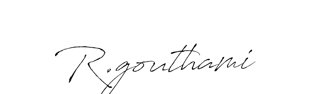 if you are searching for the best signature style for your name R.gouthami. so please give up your signature search. here we have designed multiple signature styles  using Antro_Vectra. R.gouthami signature style 6 images and pictures png