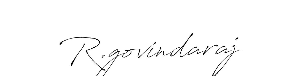 Design your own signature with our free online signature maker. With this signature software, you can create a handwritten (Antro_Vectra) signature for name R.govindaraj. R.govindaraj signature style 6 images and pictures png