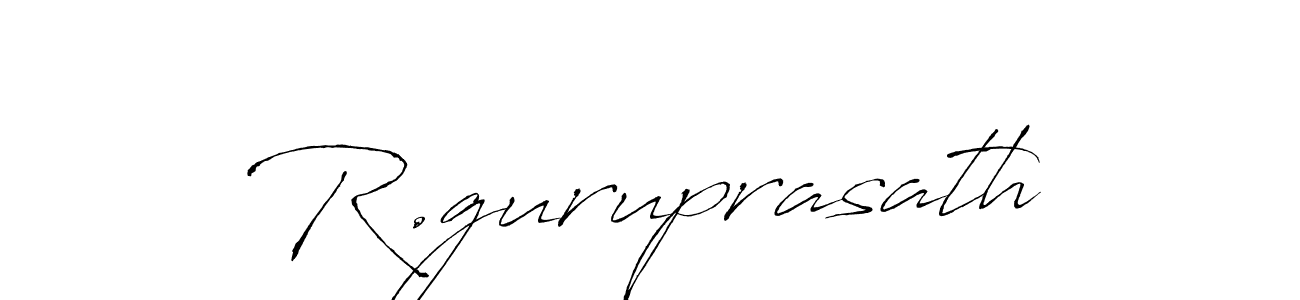 R.guruprasath stylish signature style. Best Handwritten Sign (Antro_Vectra) for my name. Handwritten Signature Collection Ideas for my name R.guruprasath. R.guruprasath signature style 6 images and pictures png