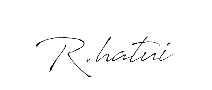 Once you've used our free online signature maker to create your best signature Antro_Vectra style, it's time to enjoy all of the benefits that R.hatui name signing documents. R.hatui signature style 6 images and pictures png