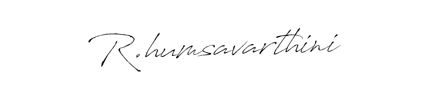 Similarly Antro_Vectra is the best handwritten signature design. Signature creator online .You can use it as an online autograph creator for name R.humsavarthini. R.humsavarthini signature style 6 images and pictures png