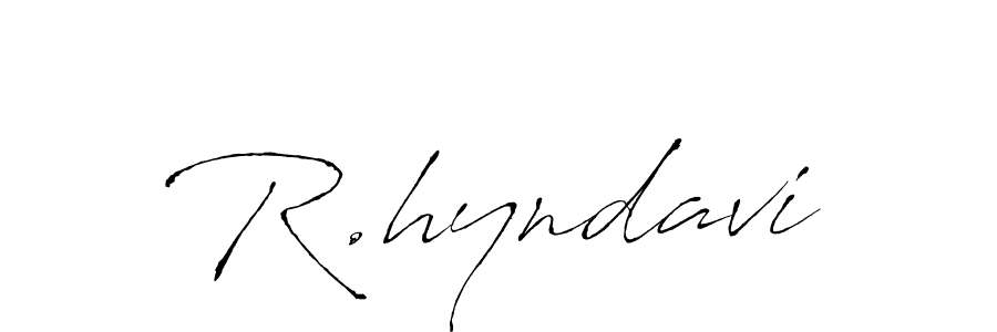 You should practise on your own different ways (Antro_Vectra) to write your name (R.hyndavi) in signature. don't let someone else do it for you. R.hyndavi signature style 6 images and pictures png